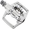 KCNC Bicycle Lightweight Aluminum Binding Pedal Clipless Platform Pedal, Silver view 2
