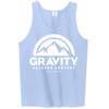 Mens Gravity Outdoor Co. Ultra Cotton Tank Top - White Logo - Carolina - S view 1