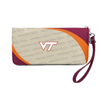 Littlearth NCAA Virgina Tech Hokies Curve Zip Organizer, Team Color, 8" x 4" x 1"