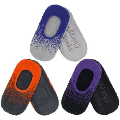BambooMN Women's Gradient Cozy Fuzzy Indoor Home Slippers - Assortment C - Large - 3 Pairs