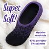 BambooMN Women's Gradient Cozy Fuzzy Indoor Home Slippers - Assortment C - Large - 3 Pairs view 4