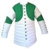 Thick Padded Design Gambeson White With Green ABS (White & Green, 49) view 1