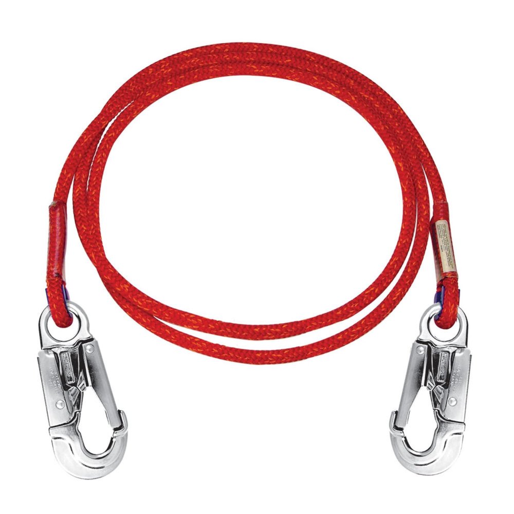Rope Logic Lanyard 13mm x 10 ft. Lightning Red G-Spliced Alumn Snaps