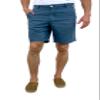 short fin Men's Linen Walking Shorts (Size 38, Slate Blue L8001) view 2