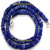 115 Cts. Full 16 Inch Natural Lapis Lazuli Gemstone Square HEISHI Cube 5-5.50 mm Beads Finished Necklace - in Wholesale Price view 2