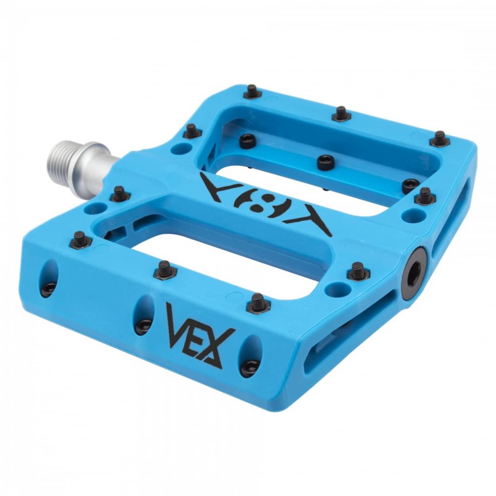Origin8 Vex Platform Pedals, 9/16", Blue