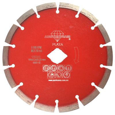 Austromex 1520 DISCO DIAM 7X0.09X7 / 8 "DENTADO RED SILVER