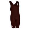 Brute Solid Men's Lycra Wrestling Singlet -:Brown - S view 1