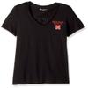 Champion NCAA Women's Short Sleeve Comfort Collegiate V-Neck Tee, Nebraska Cornhuskers, Large view 1