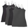 4 Pack Active Basic Women's Basic Tank Top (S-Bk/Bk/Chcl/Chcl) view 1