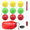 PowerNet Sweet Spot Training Bat + 2.8" Progressive Baseball Training Balls for Hitting & Pitching, LITE 9 Pack Weighted Balls & 27" Weighted Bat (24 oz), Improve Hand-Eye Coordination and Power view 1