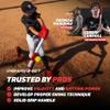 PowerNet Sweet Spot Training Bat + 2.8" Progressive Baseball Training Balls for Hitting & Pitching, LITE 9 Pack Weighted Balls & 27" Weighted Bat (24 oz), Improve Hand-Eye Coordination and Power view 2