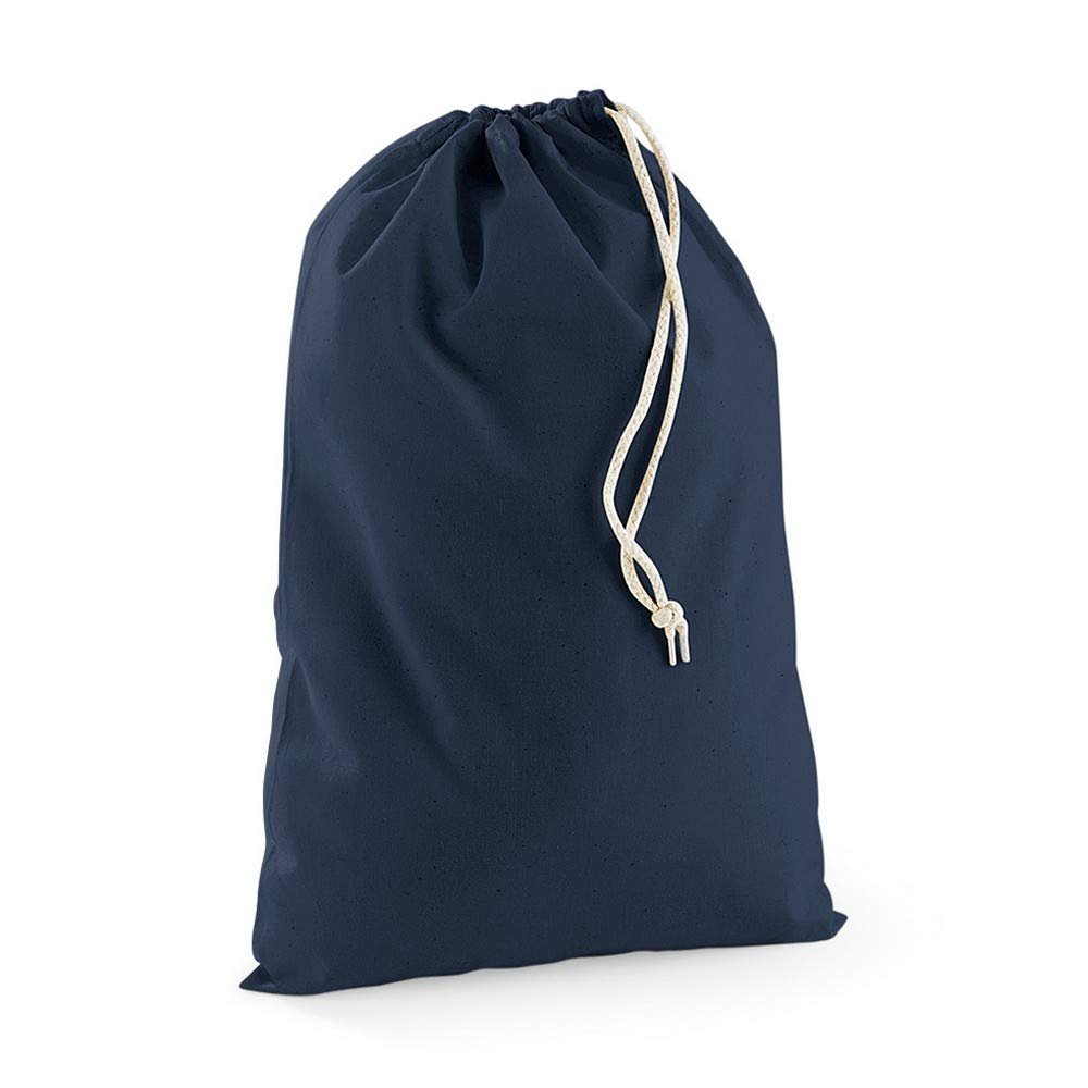 Westford Mill Cotton Stuff Bag (L) (Navy Blue)
