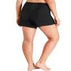 Island Escape Women's Plus Size Slimming Beachwear Swim Shorts (Black, 18W) view 2