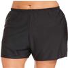 Island Escape Women's Plus Size Slimming Beachwear Swim Shorts (Black, 18W) view 3