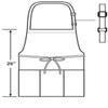 Chef Code Apron, Blue, One Size view 2