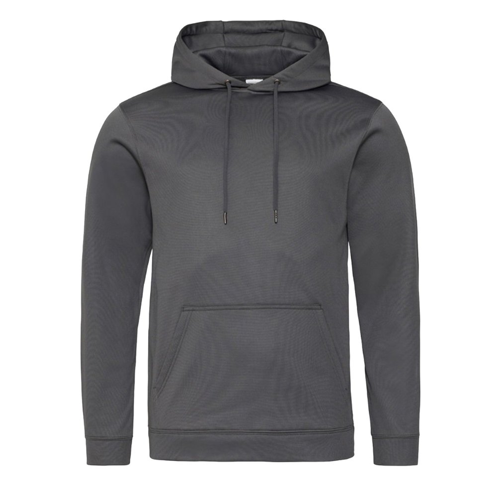 AWDis Adults Unisex Polyester Sports Hoodie (XXL) (Steel Gray)