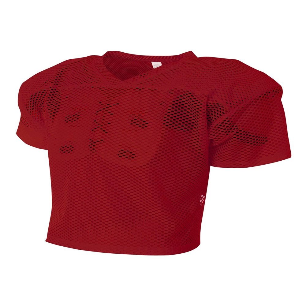 Youth Cardinal 2X Football Poly/Mesh All Porthole Practice Jersey