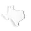 25 Acrylic Keychains State Texas Blank Clear 1/8" Thick (Optional Key Ring) (2.5" with Key Ring) view 1