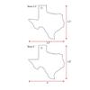 25 Acrylic Keychains State Texas Blank Clear 1/8" Thick (Optional Key Ring) (2.5" with Key Ring) view 4