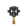 XPEDO CXR Pro Clipless Bicycling Pedals | Titanium Spindle, 6061 Aluminum Body, 3 Sealed Bearings, 6 Float, Dual-Sided Entry, SPD Compatible | Black view 1