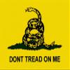 Don't Tread On Me - Small Bumper Sticker or Laptop Decal (3.5" X 2.25") view 1
