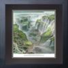Legends Never Die "Infamous 18 Golf Holes" Double Matted Official Lithograph Print, Framed 11 x 14", No. 18 Iguassu Falls Golf Club view 1