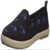 FOCO Carolina Panthers Espadrille Canvas Shoe - Womens Medium view 1
