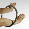 Hotour Wing Chun Stainless Ring Yewen Sau Sticky Hand Strength Training Tsun Siu Lum Kung Fu view 1