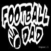 Football Dad Decal Vinyl Sticker Graphics for Cars Trucks SUV Vans Walls Windows Laptop|White|7.5 X 4.25 inch|URI313 view 1