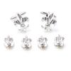 MRCUFF Fleur De Lis Pair Tuxedo Cufflinks and Studs Set in a Presentation Gift Box & Polishing Cloth  (Fleur studs) view 1