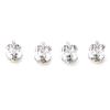 MRCUFF Fleur De Lis Pair Tuxedo Cufflinks and Studs Set in a Presentation Gift Box & Polishing Cloth  (Fleur studs) view 4