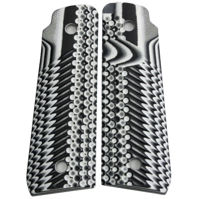 StonerCNC G10 Mark IV 22/45 Lite Grips Slash and Burn Design Will Fit Ruger 22 45 Lite Generation 4 Rimfire NOT for GEN 3 (Arctic Camo)