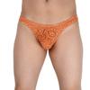 JAXFSTK Men's Duotone Thongs Bulge Pouch T-back Underwear Bikini Guys Pants Orange M view 1
