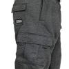 DREAM USA Men's Heavyweight Fleece Cargo Sweatpants, Charcoal, XX-Large view 3