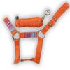 HalterUp Miniature Horse Halters and Lead Ropes (2 Item Bundle) Available in 10 Colors (Orange, Medium) view 1