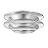 Wealers Stainless Steel Plate Set - 8.5 inch Ultra-Portable Dinnerware Set BPA Free Plates for Outdoor Camping | Hiking | Picnic | BBQ | Beach view 2