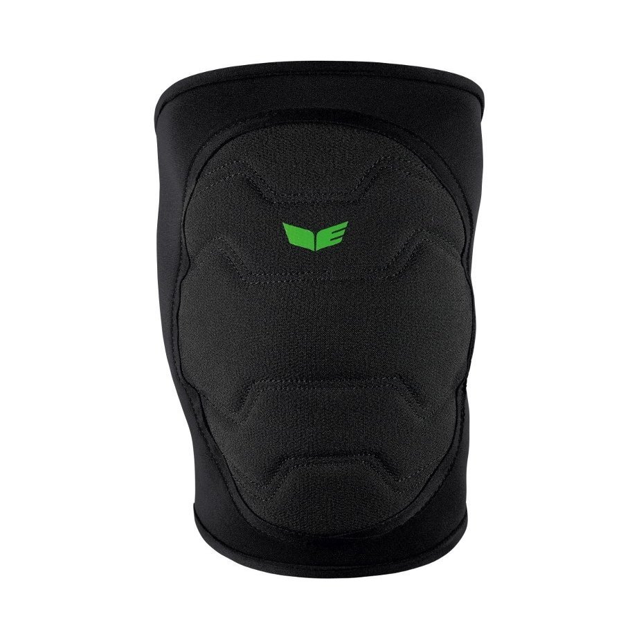 Erima Unisex Adult Knee Protectors Protectors - black/green, XL