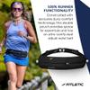 Fitletic Bolt Double Pocket Running Belt & Active Fanny Pack For Men & Women  Water Resistant, Lightweight Sleek Design  Patented No Bounce Hip Hugging Fit  Holds Any Phone view 2