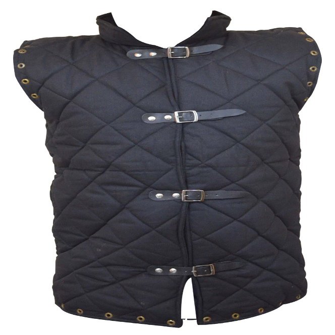 Allbeststuff Medieval Arthur Padded Gambeson ABS (Black, 59)