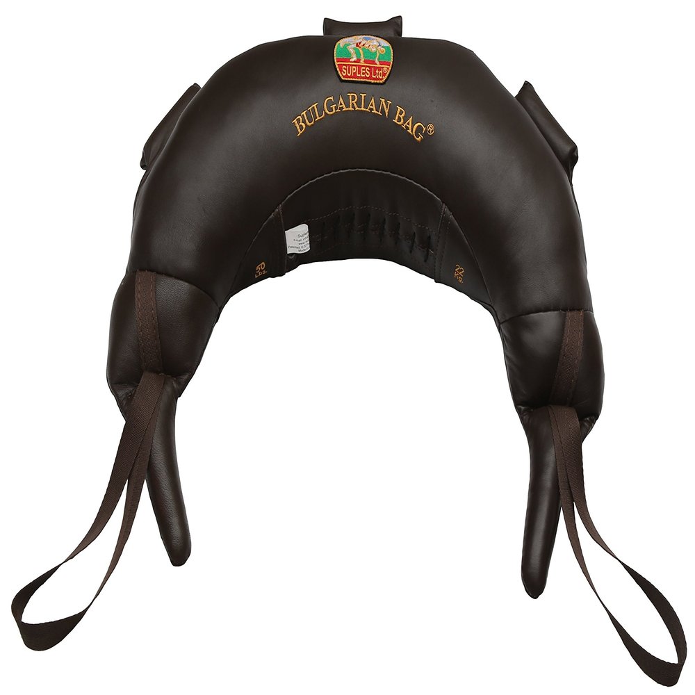 Bulgarian Bag *Suples Original - Genuine Leather Size XL (50 lbs) (Fitness, Wrestling, Judo, Grappling, Functional Training, MMA, Sandbag)