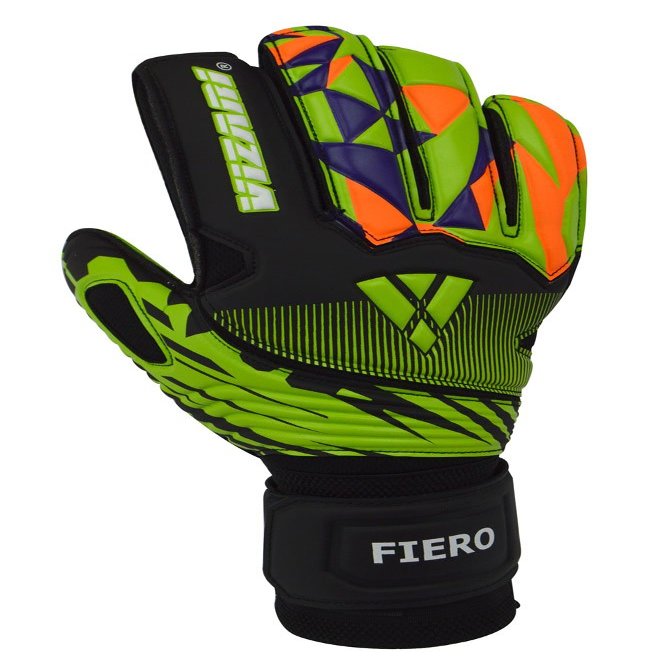 Vizari Fiero F.P. Gloves, Black/Green, 10