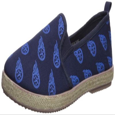 FOCO Tennessee Titans Espadrille Canvas Shoe - Womens Small