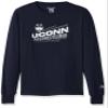 Champion NCAA Connecticut Huskies Youth Boys Long Sleeve Jersey Tee, Medium, Navy view 1