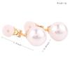 Simulated Pearl Clip Earrings No Pierced Charm Jewelry Gold Plated 12mm Pearl (12mm gold plated) view 2