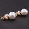 Simulated Pearl Clip Earrings No Pierced Charm Jewelry Gold Plated 12mm Pearl (12mm gold plated) view 3
