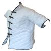 Allbeststuff Thick Gambeson Medieval Padded Collar Short Sleeve Armor 5 Buckle ABS (White, 49) view 3