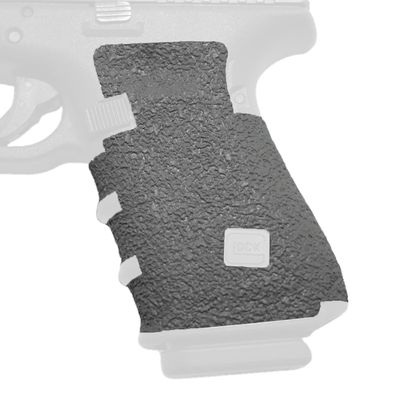 GripOn Textured Rubber Full Grip Wrap for Gen 4 Glock 19 23 25 32 38 (Gray, Large Backstrap)