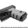 GripOn Textured Rubber Full Grip Wrap for Gen 4 Glock 19 23 25 32 38 (Gray, Large Backstrap) view 4
