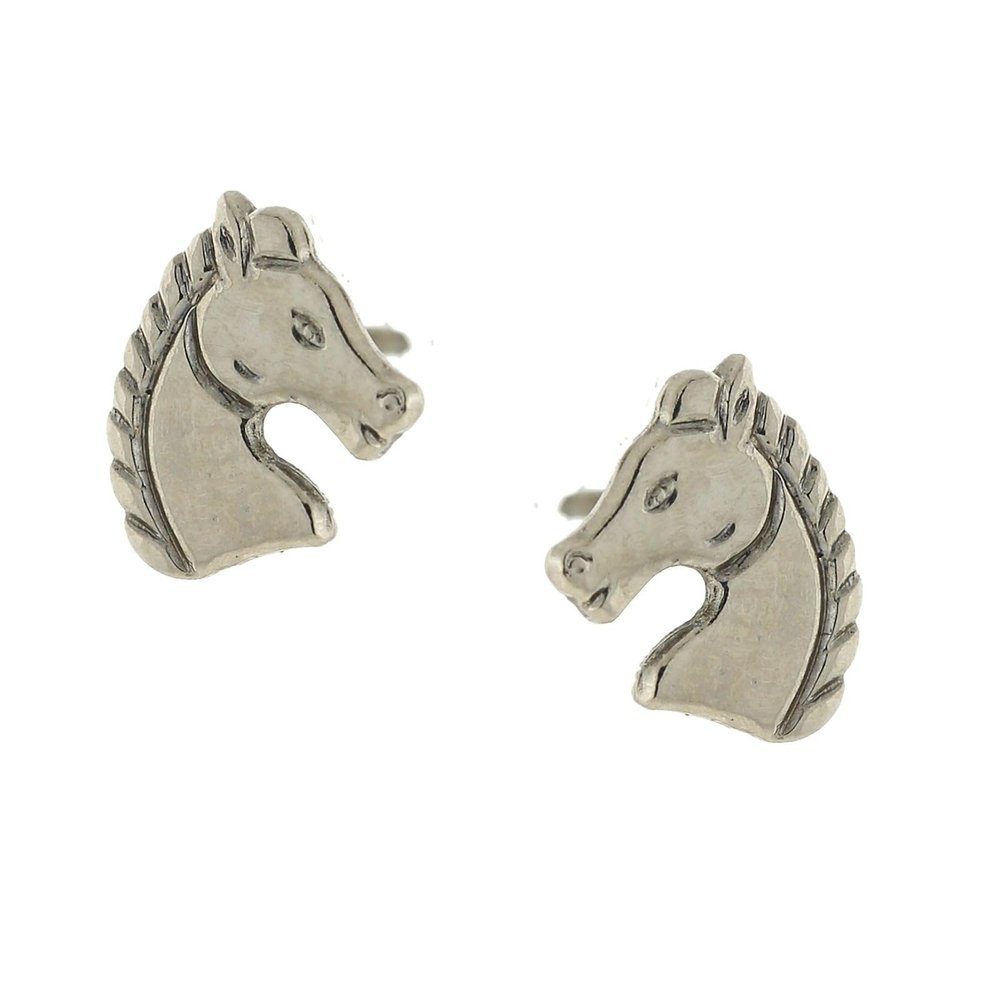 1928 Jewelry Horse Stud Earrings, Equestrian Jewellery For Women